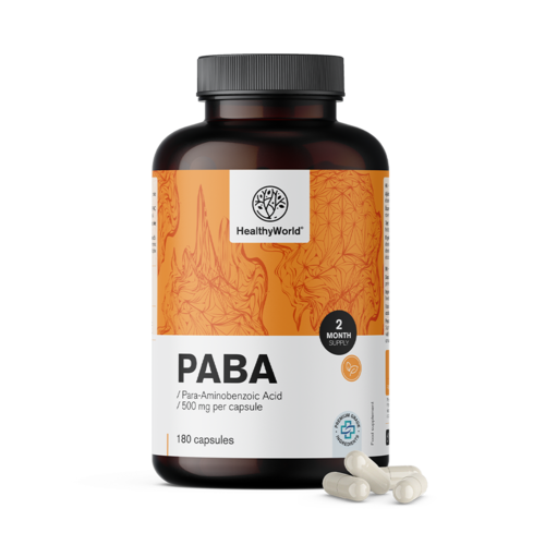 PABA 500 mg, 180 cápsulas