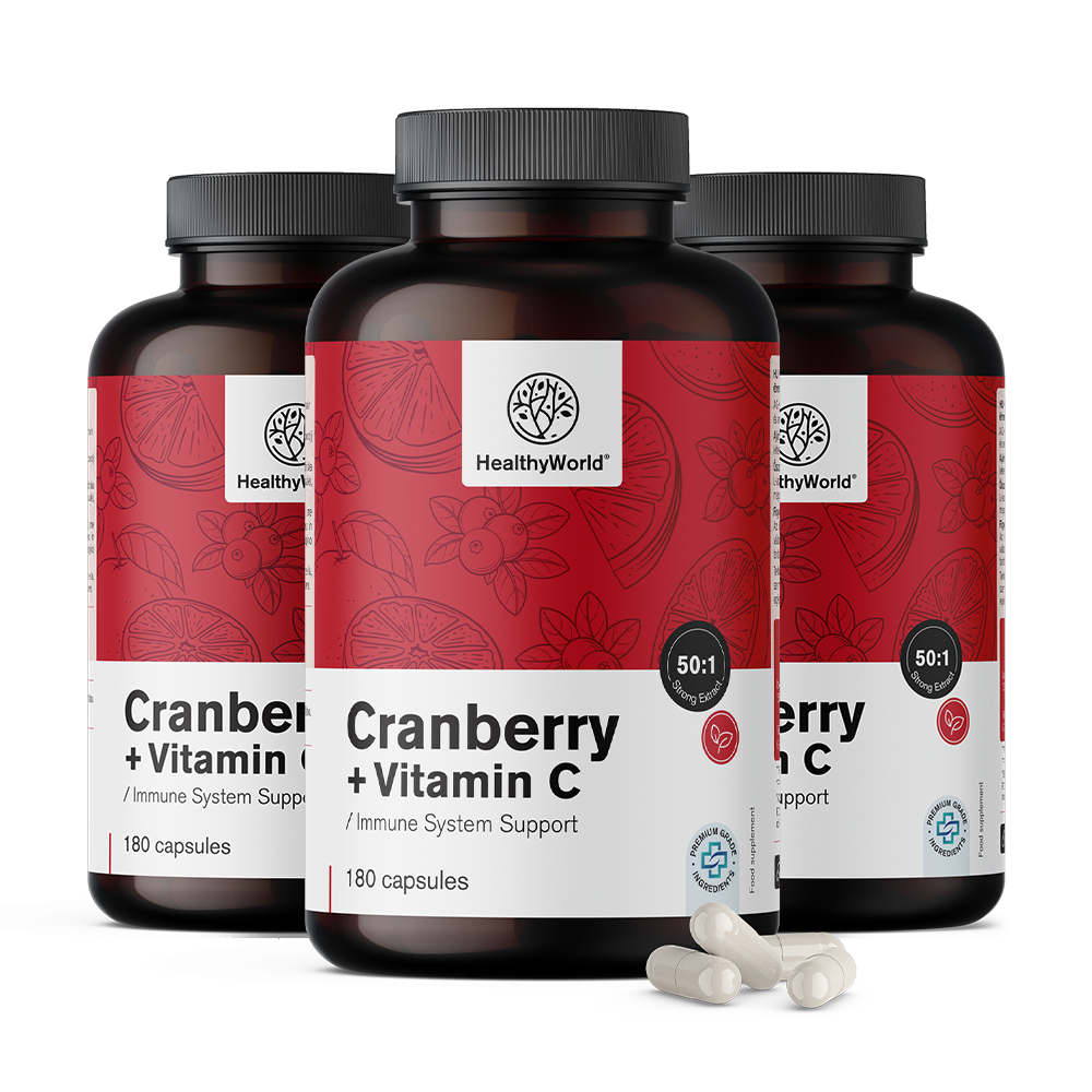 3x Extrato de arando com vitamina C Extrato de arando com vitamina C