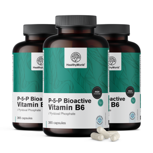3x P-5-P - Vitamina B6 Bioativa, total de 1095 cápsulas