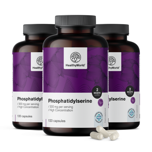 3x Fosfatidilserina, total de 360 cápsulas