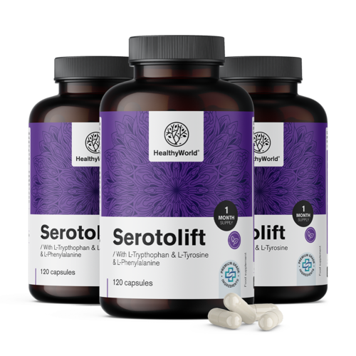 3x Serotolift – apoio à serotonina, total de 360 cápsulas