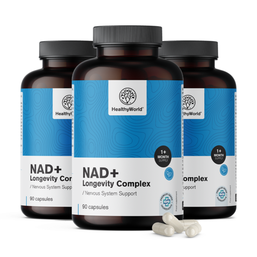 3x NAD+ Longevity Complex, total de 270 cápsulas