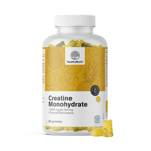 Monohidrato de creatina 3000 mg – ananás, 90 gomas