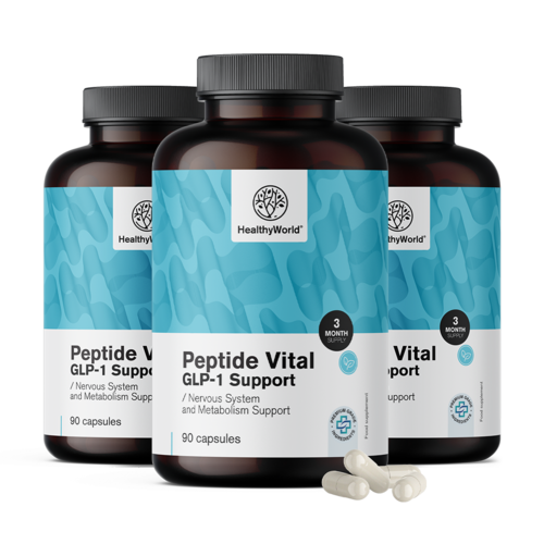 3x Peptide Vital, complexo GLP-1, total de 270 cápsulas