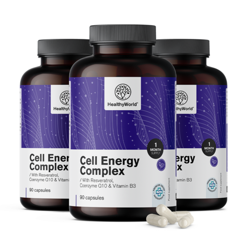 3x Cell Energy – complexo para o metabolismo energético, total de 270 cápsulas