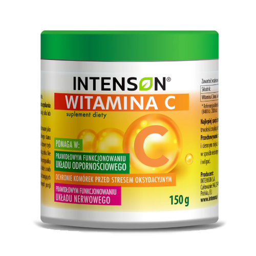 Vitamina C em pó.