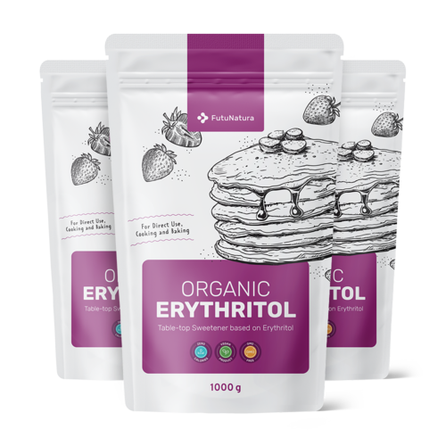 3x Eritritol BIO, total de 3000 g