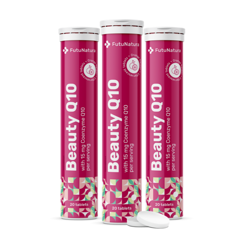 3x Beauty Q10 – comprimidos efervescentes, total de 60 comprimidos efervescentes