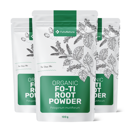 3x Fo-Ti (He Shou Wu) BIO – em pó, total de 300 g