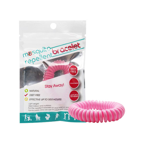 Pulseira anti-mosquitos - rosa, 1 peça
