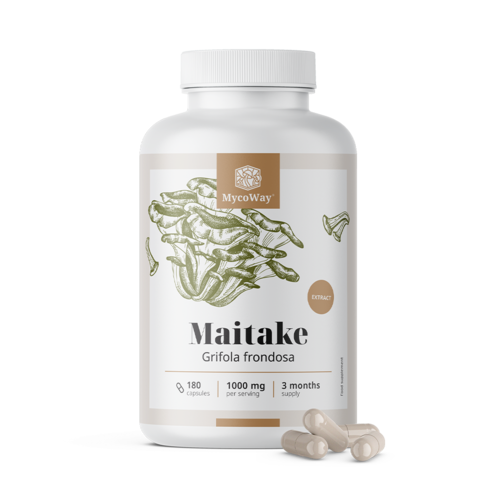 Maitake 1000 mg – extrato, 180 cápsulas