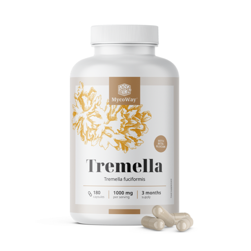 Tremella 1000 mg – extrato, 180 cápsulas