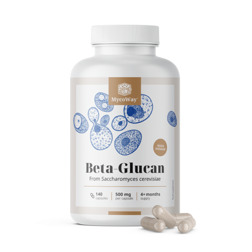 Beta-glucano 500 mg, 140 cápsulas