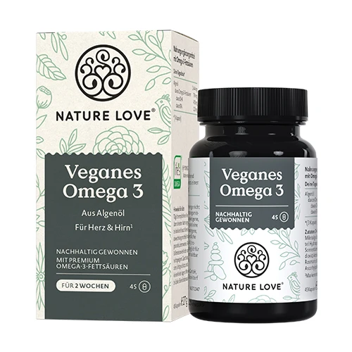 Ómega-3 vegano feito de óleo de microalgas