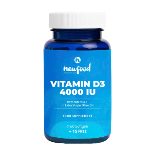 Vitamina D3, 4000 UI, 60 cápsulas moles