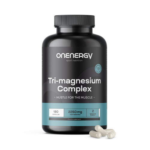 Complexo de trimagnésio 2250 mg, 180 cápsulas