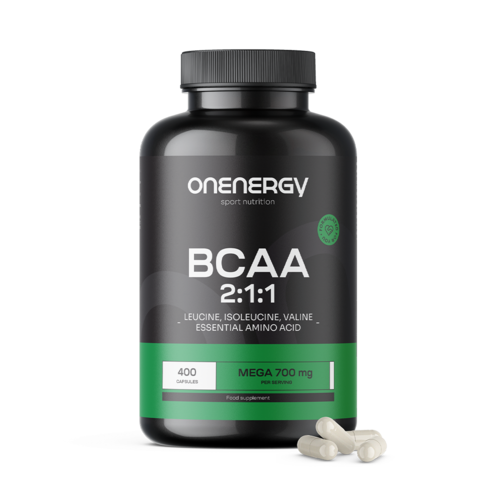 BCAA 2:1:1 Mega 700 mg, 400 cápsulas