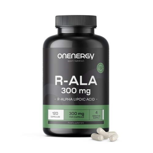 R-ALA - ácido R-alfa lipóico 300 mg, 120 cápsulas