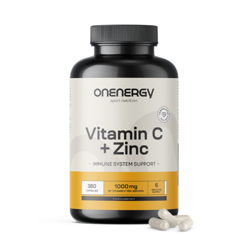 Vitamina C + zinco, 360 cápsulas