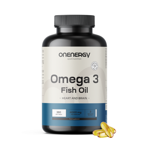 Ómega-3 1000 mg – de óleo de peixe, 400 cápsulas moles