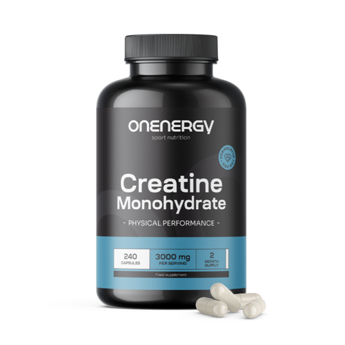 Creatina monohidratada 3000 mg, 240 cápsulas