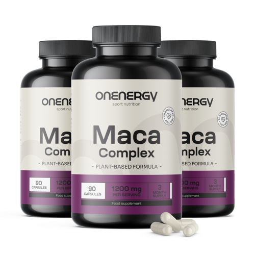3x Complexo de maca 1200 mg, total de 270 cápsulas