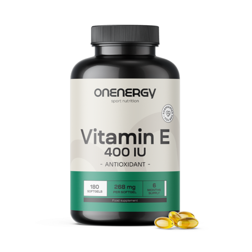 Vitamina E 400 IU, 180 cápsulas moles