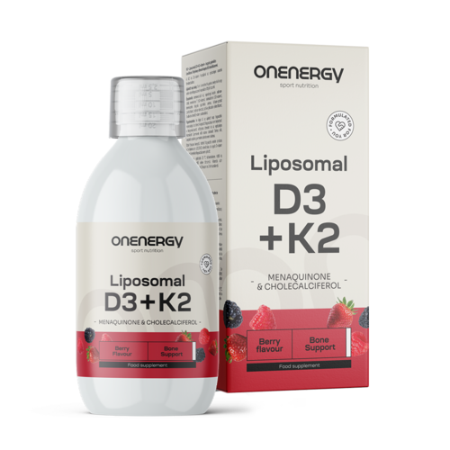 Vitamina D3 + K2 em lipossomas, 250 ml
