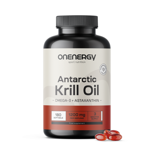 Óleo de krill 1200 mg, 180 cápsulas moles