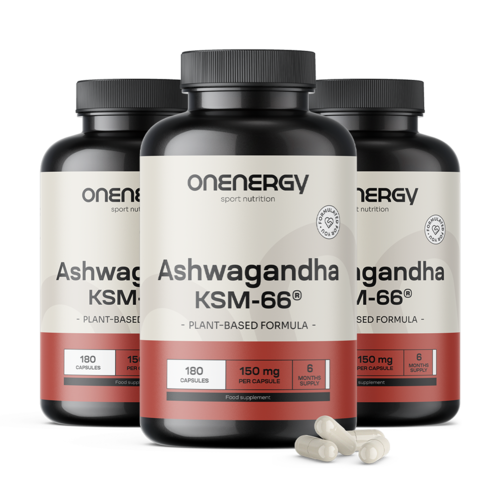 3x Ashwagandha KSM-66®, total de 540 cápsulas