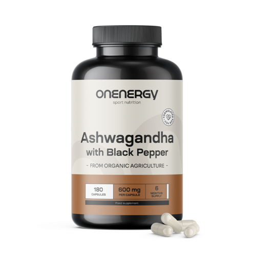 Ashwagandha com pimenta-preta, 180 cápsulas