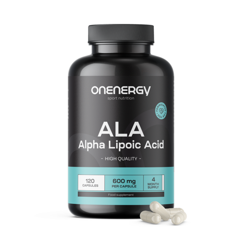 ALA - ácido alfa-lipóico 600 mg, 120 cápsulas