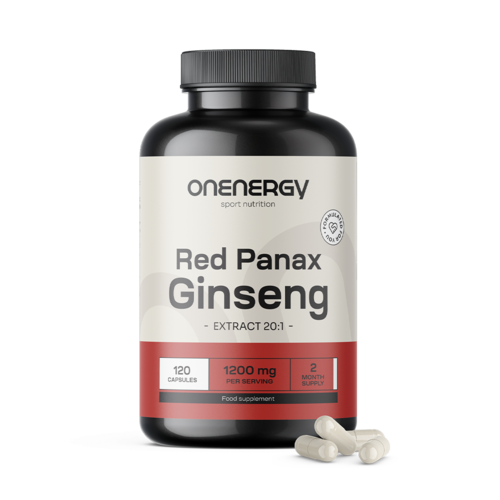 Ginseng vermelho panax - extrato de ginseng vermelho 1200 mg, 120 cápsulas