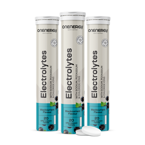 3x Eletrólitos - comprimidos efervescentes, total de 60 comprimidos efervescentes