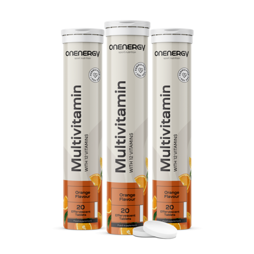 3x Multivitaminas - comprimidos efervescentes, total de 60 omprimidos efervescentes