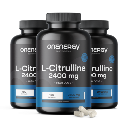 3x L-citrulina 2400 mg, total de 540 cápsulas