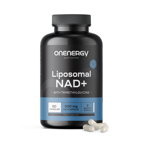 Lipossomal NAD+ 500 mg - com trimetilglicina, 60 cápsulas