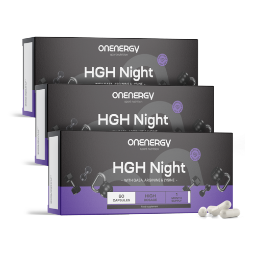 3x HGH Night – Natural HGH Booster, total de 180 cápsulas