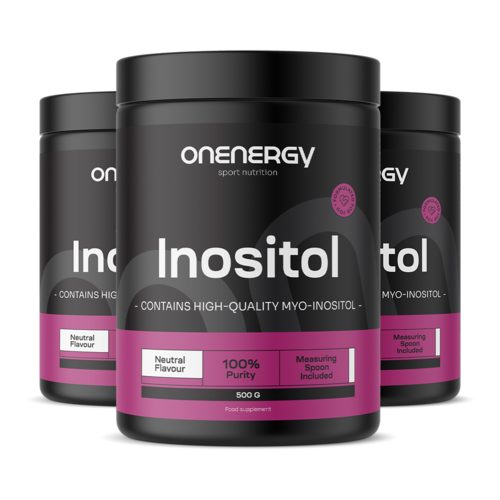 3x Inositol em pó, total de 1500 g