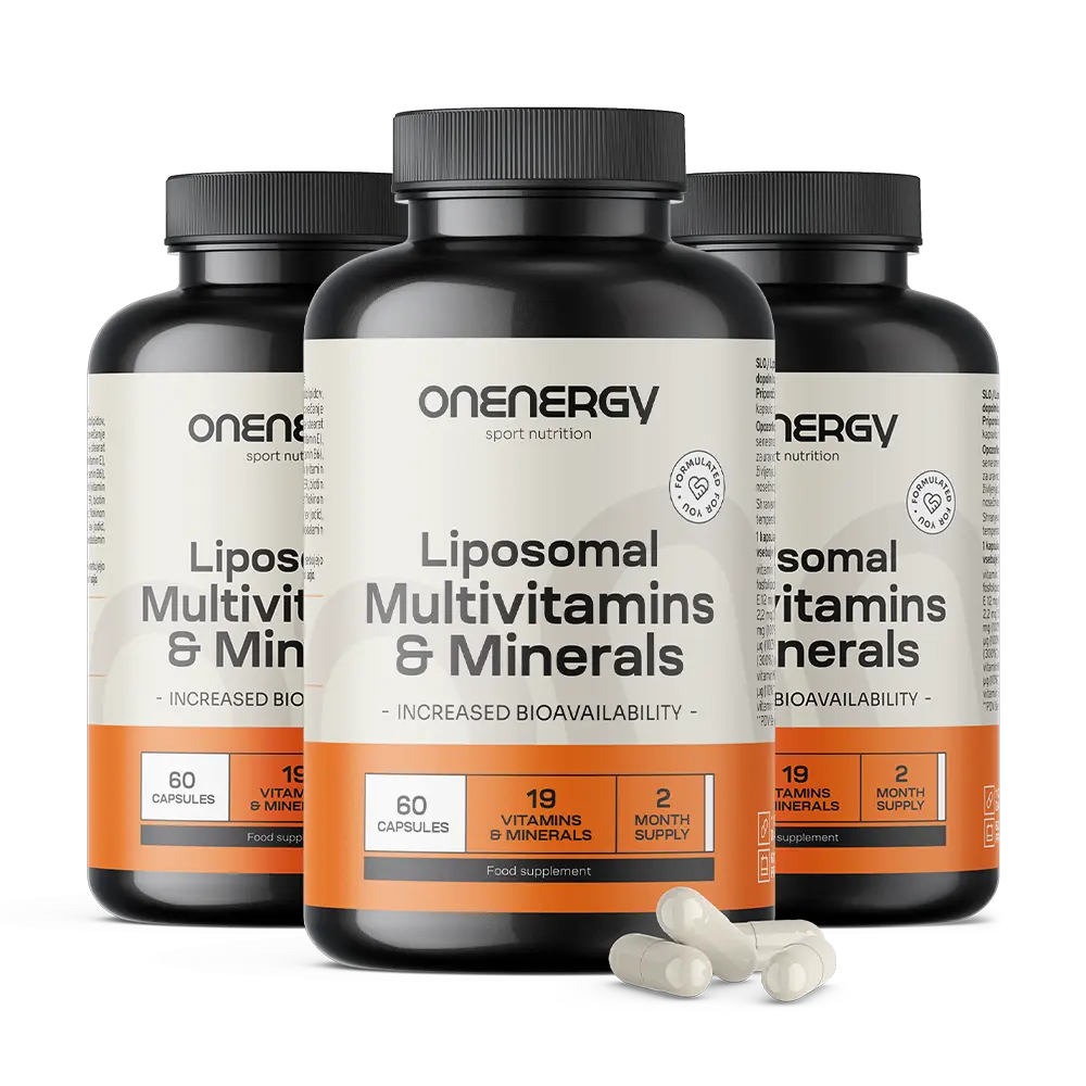 Multivitaminas e minerais lipossomais