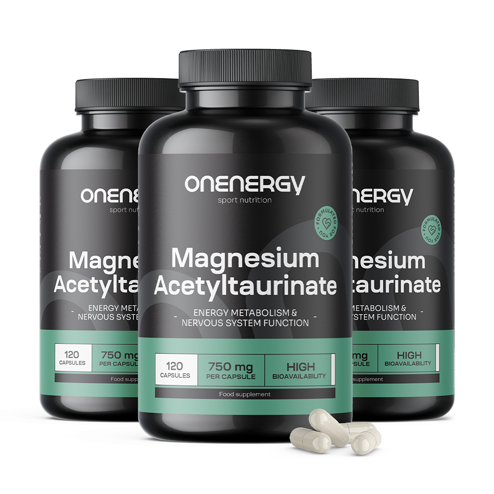 3x Acetiltaurinato de magnésio 750 mg Acetilcisteína de magnésio