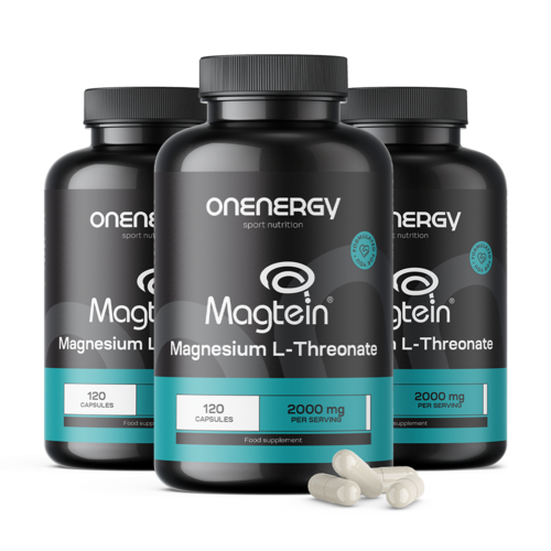 3x Magnésio L-treonato Magtein® 2000 mg, total de 360 cápsulas