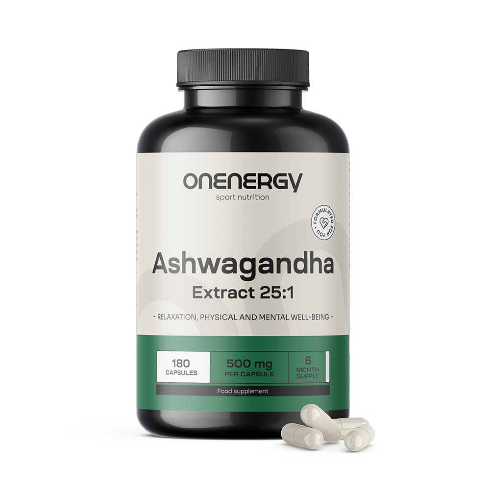 Ashwagandha 500 mg – extrato 25:1
