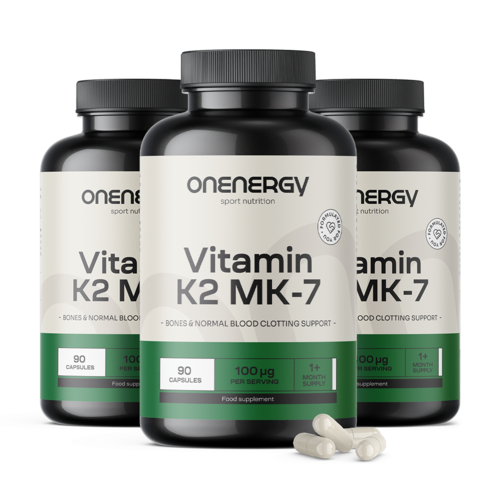 3x Vitamina K2 MK-7, total de 270 cápsulas
