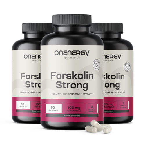 3x Forskolin Strong 100 mg, total de 270 cápsulas