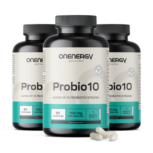 3x Probio10 – complexo de culturas microbiológicas, total de 180 cápsulas