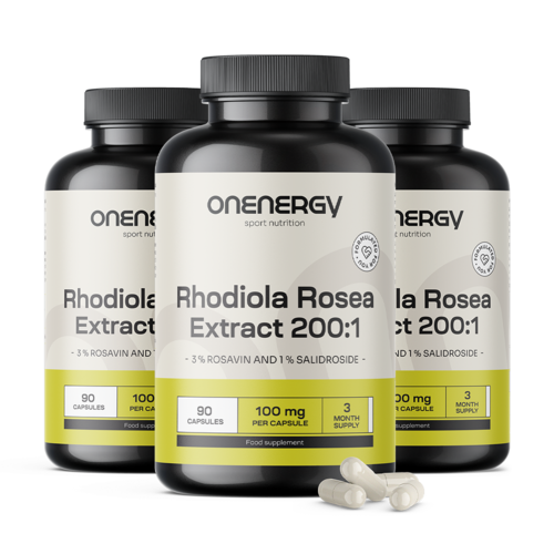 3x Rhodiola – extrato 200:1, total de 270 cápsulas