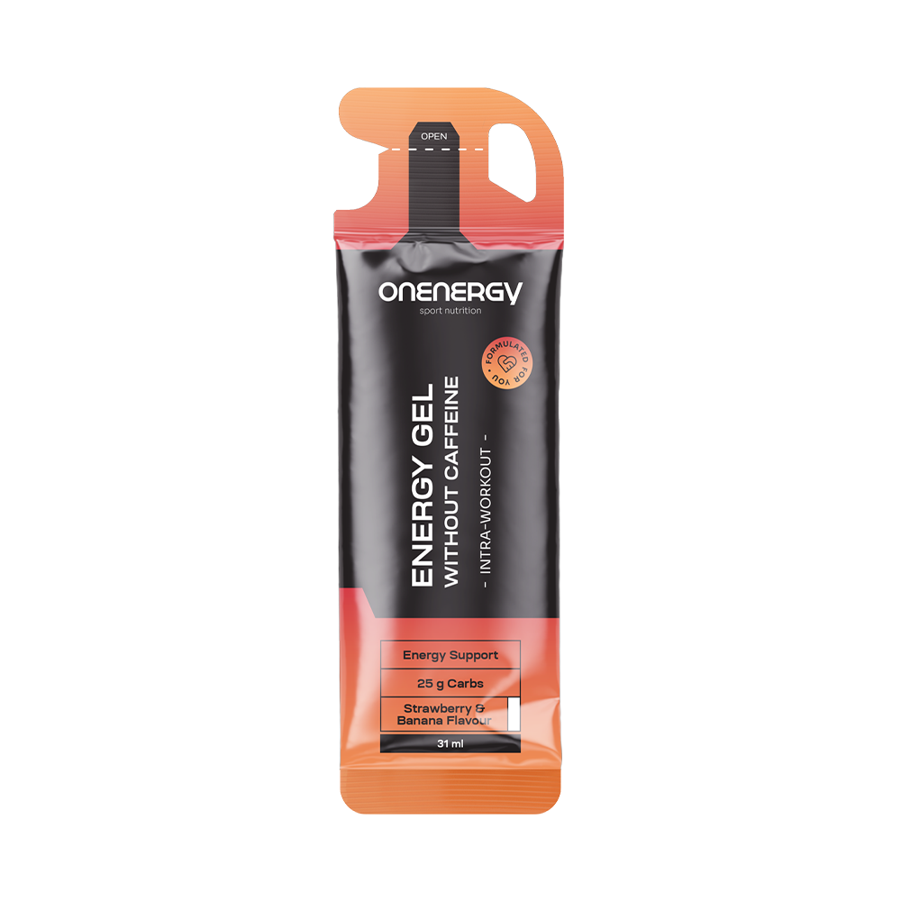 Gel energético sem cafeína – morango e banana