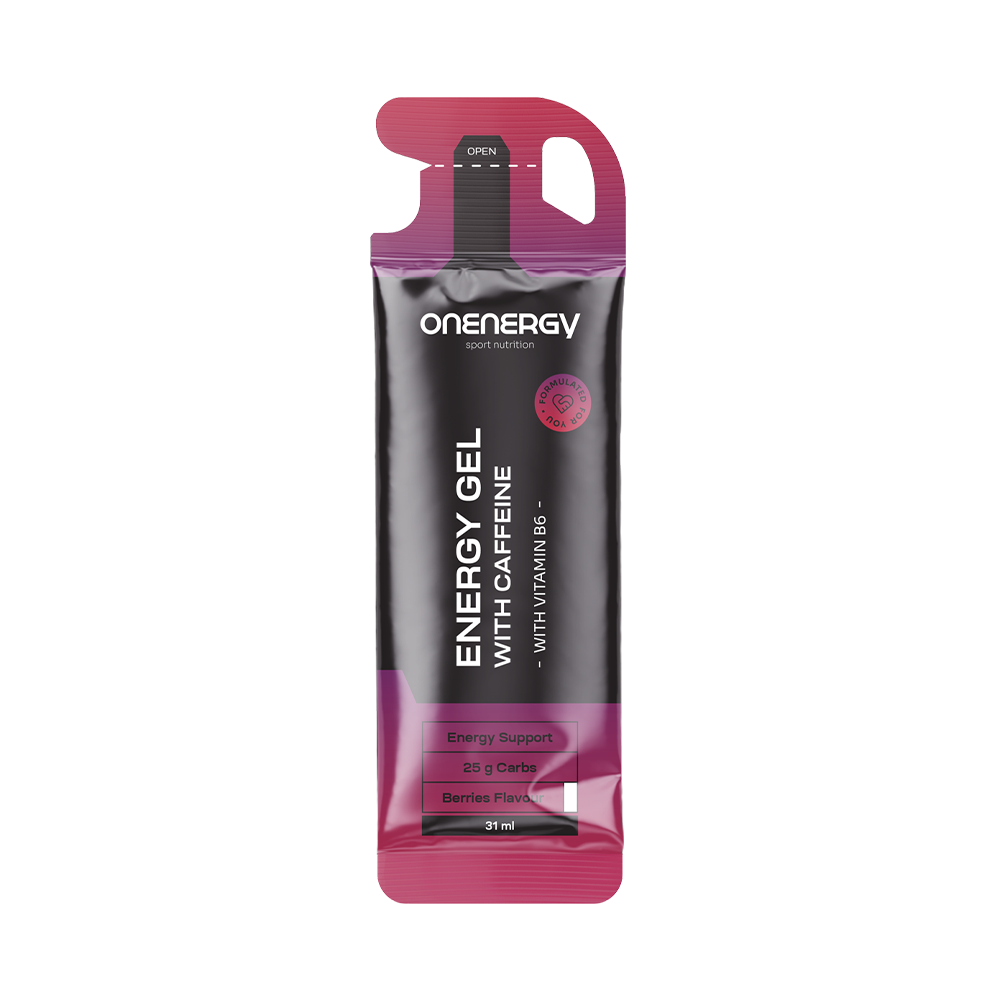 Gel energético com cafeína – bagas