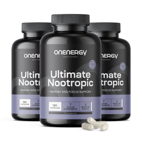 3x Ultimate Nootropic – complexo para o apoio das funções cognitivas, total de 540 cápsulas